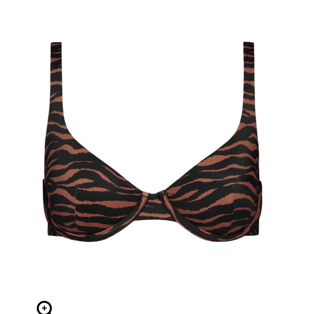 NEW Zebra Scoop Bikini Top 🦓👙